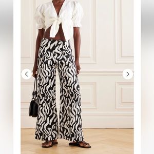 Faithfull the Brand Ottavio printed linen wide-leg pants